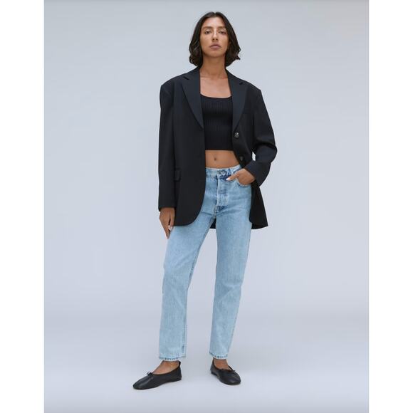EVERLANE NWT The The Rigid Relaxed Straight Slouch Jean in Vintage // 33 - Picture 14 of 16
